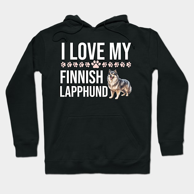 I Love My Finnish Lapphund Hoodie by The Jumping Cart